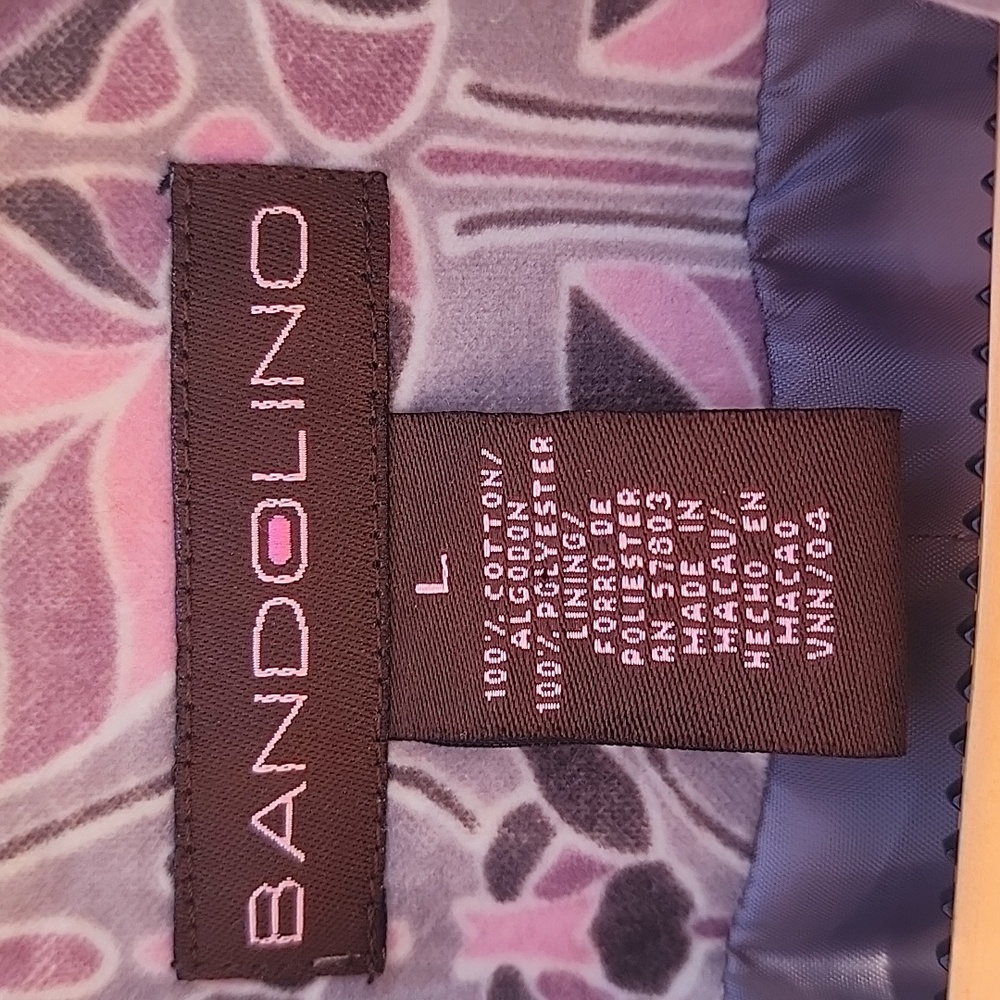 BANDOLINO Pink Gray Velvet Jacket L Retro Velour Peacoat Floral Y2K Topper - Picture 11 of 15